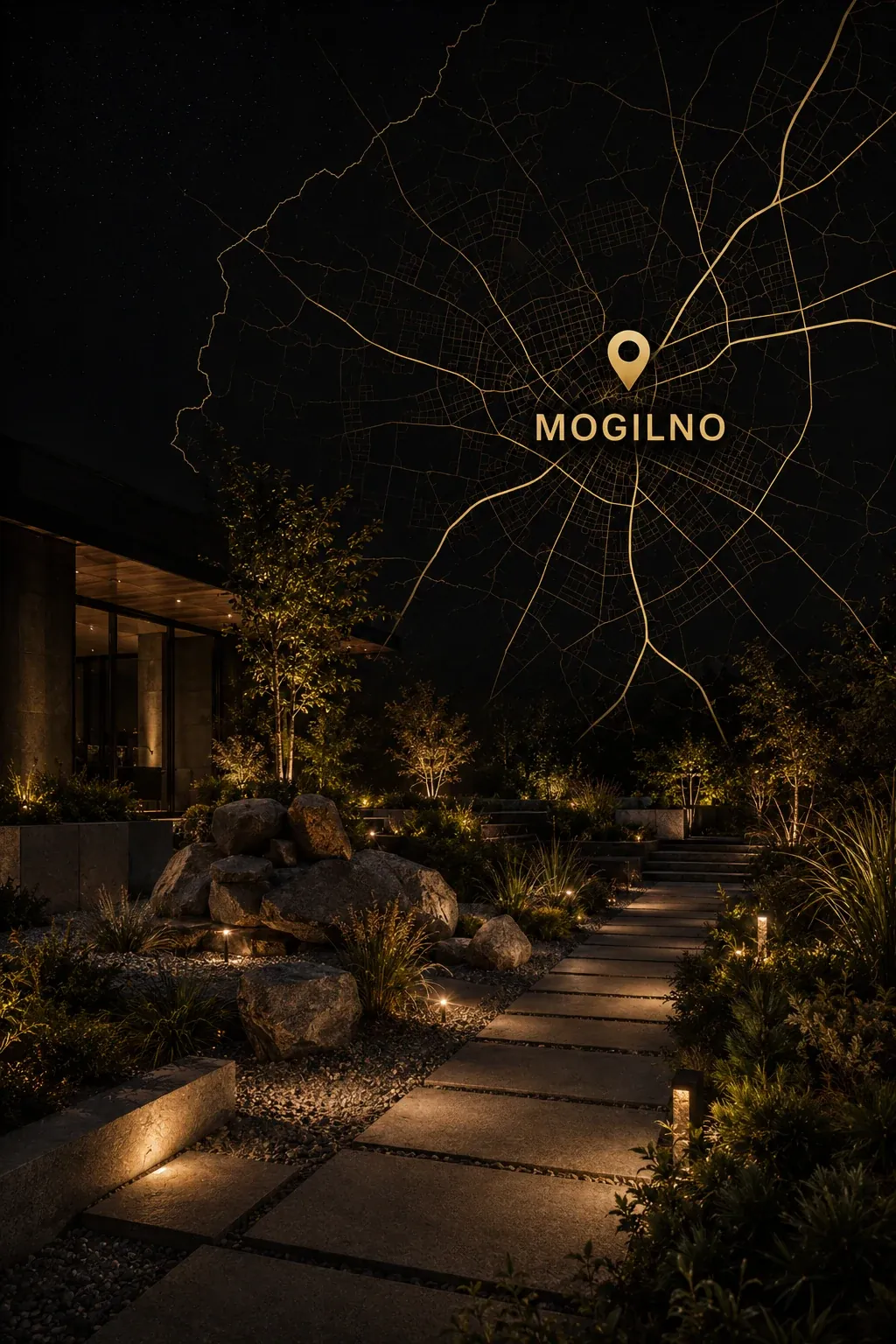 Kamienie do ogrodu Mogilno — materiał i mapa Mogilna